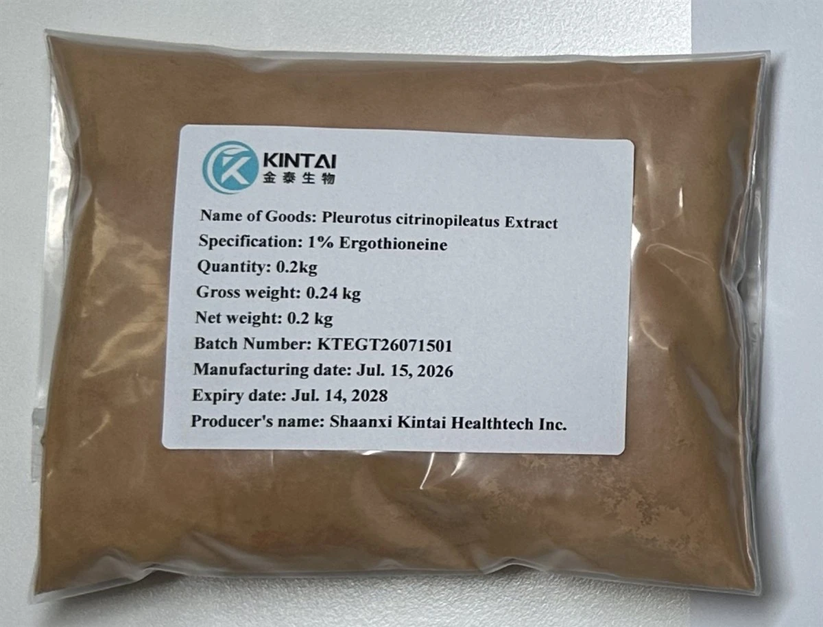KINTAI Pleurotus citrinopileatus extract 1 ergothioneine KINTAI Pleurotus citrinopileatus extract 1 ergothioneine