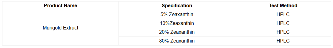 Marigold Extract Zeaxanthin Marigold Extract Zeaxanthin