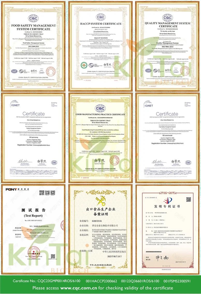 Our Certifications Our Certifications